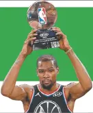  ??  ?? El Team LeBron se impuso 178-164 al Team Giannis, en el All-Star Game la NBA KEVIN DURANT MVP DEL PARTIDO