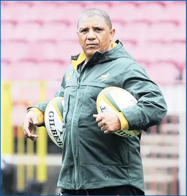  ??  ?? Springbok coach Allister Coetzee will have to perform a juggling act or two in the coming weeks.