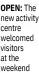  ??  ?? OPEN: The new activity centre welcomed visitors at the weekend