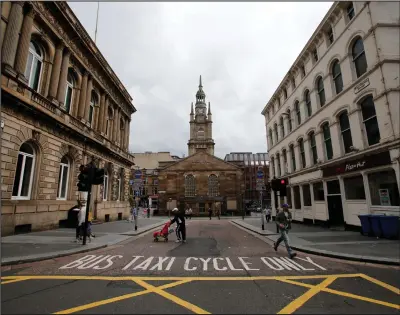  ??  ?? The city bus lane in Nelson Mandela Place snared fines of £1.3million – almost as much as the whole of Edinburgh