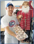  ?? Picture: FREDLIN ADRIAAN
Picture: GILLIAN McAINSH ?? FESTIVE FAIR: Aiden Colling’s mince pies are on offer at Dresden Bakery’s new home in Pickering Street, Newton Park