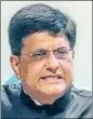  ?? ?? Union minister of commerce and industry Piyush Goyal.