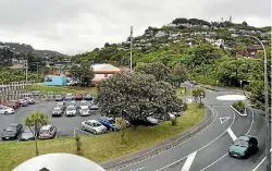  ?? AMY JACKMAN/ FAIRFAX NZ ?? The view from the bottom of Churchill Drive, Crofton Downs.