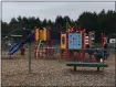  ?? RUTH SCHNEIDER — THE TIMES-STANDARD ?? Children play in a play area at Redwood Fields in Cutten on an overcast Sunday afternoon.