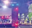  ?? FOTO: FEUERWEHR WURZBACH ?? Das Feuer war zügig gelöscht. Zur Ursache des Brandes ermittelt die Kripo.