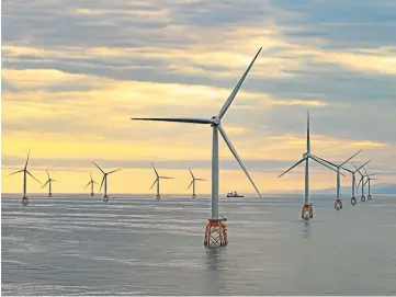  ?? ?? POWER PLAY: Research could help put wind farms in deeper water.