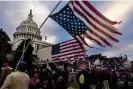  ?? Stirton/Getty Images ?? A pro-Trump mob gathers at the US Capitol on 6 January 2021. Photograph: Brent