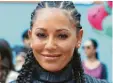  ?? Foto: dpa ?? Mel B hat sich zwei Rippen gebrochen und an der Hand verletzt.