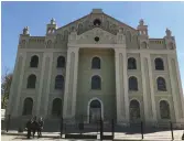  ?? (Courtesy) ?? BEFORE AND AFTER: The Drohobych Choral Synagogue has been revived through the efforts of Russian businessma­n Victor Vekselberg.