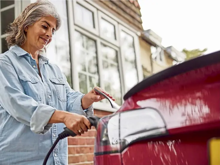  ?? ?? WIRED TO GO: Chargers are a game-changer for the electric car market – but they do involve some work around the house to have them installed.