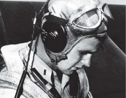  ?? U.S. DEPARTMENT OF DEFENSE ?? George H.W. Bush in the cockpit of a TBM Avenger aircraft during the Second World War. The deaths of Bush and others of the “greatest generation” leave our society poorer, Dale Hamilton writes.