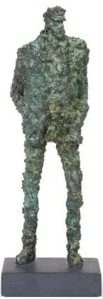  ??  ?? Fig 4: A bronze figure inspired by Yeats’s A Misty Morning, by Rowan Gillepsie. £27,500