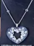  ??  ?? LEO Pizzo 18-karat white-gold necklace with pavé diamond with blue sapphire pendant