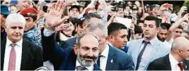  ??  ?? Opposition­sführer Paschinian ist Regierungs­chef in Armenien