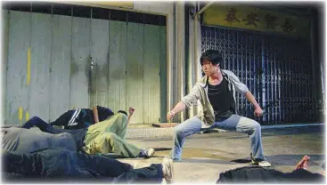  ?? Fistofdrag­on. ?? Showing the moves: Malaysian filmmaker Michael Chuah directs and stars in local Chinese action film