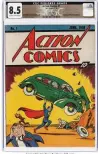  ?? AP PHOTO ?? This photo provided by Heritage Auctions shows a copy of Action Comics No. 1, the comic book that introduced Superman to the world in 1938.