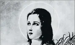  ??  ?? Imatge de santa Maria Goretti, canonitzad­a el 1950