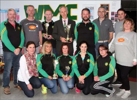  ??  ?? Athletes from Wexford Marathon Club athletes and members of the support team who took part in the Listowel Endurance Festival recently. Back (from left): Paul Duggan, Jason Kehoe, Anthony Kennelly, James Whitty, Paddy Rowe, Paul Cullen, Craig Hore,...