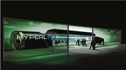  ??  ?? Hyperloop One has published a feasibilty study that aims to link Stockholm in Sweden and Helsinki.