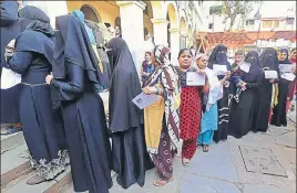  ?? PTI FILE ?? A total of 66.09% women voters exercised their franchise right in the twophase Gujarat assembly elections, which concluded on Thursday.