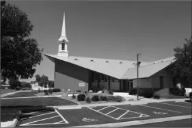  ??  ?? In this 2018 file photo, The Church of Jesus Christ of Latter-day Saints church where a longtime rural Nevada volunteer firefighte­r was fatally shot during a Sunday services is shown in Fallon, Nev. AP PHOTO/SCOTT SONNER