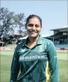  ??  ?? Former Proteas all-rounder Dinesha Devnarain has come onboard to assist Chatsworth United’s women’s team.