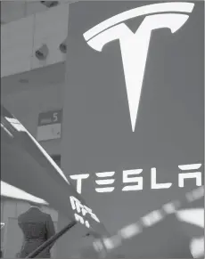  ?? BLOOMBERG ?? Tesla is barred from selling its automobile­s in Connecticu­t.