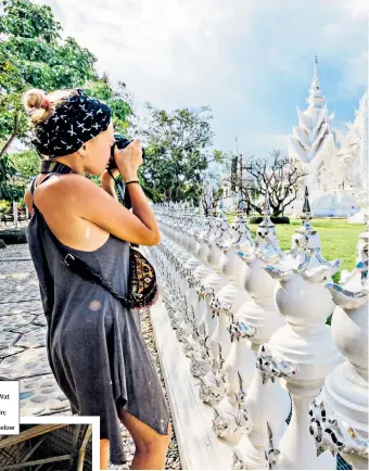  ??  ?? DIVINEThai­land’s Wat Rong Khun temple, main; Villa Mia, Mauritius, below