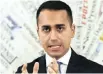  ??  ?? Luigi Di Maio