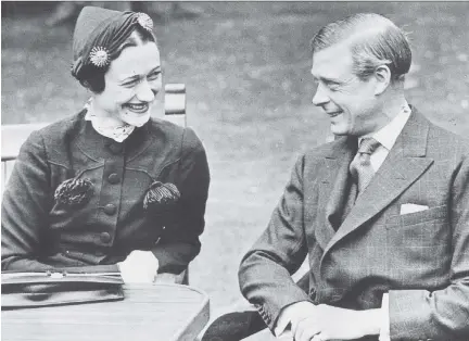  ??  ?? In 1937. the former King Edward VIII’s demand that after marrying Wallis Simpson she be officially addressed as ‘Her Royal Highness’ was refused.