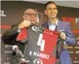  ?? |MEXSPORT ?? En diciembre de 2015, Gustavo Guzmán le dio la bienvenida a Rafael Márquez.