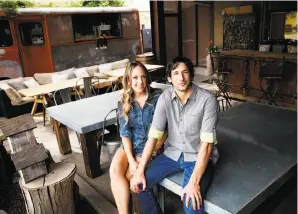  ?? Sarah Rice / Special to The Chronicle ?? Sara and Cole Ogando merge great food with respect for tradition at Preserve Public House.