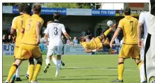  ??  ?? LEARNING CURVE: Wishart in action for Sutton United