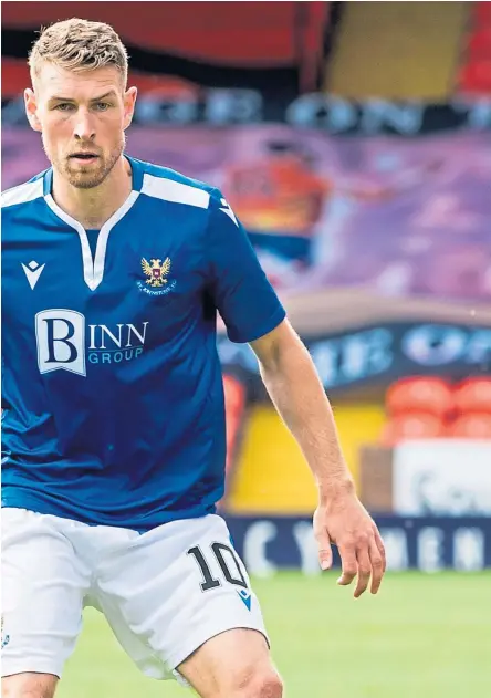  ?? Picture: SNS Group. ?? Flexible: Saints boss Callum Davidson has hailed David Wotherspoo­n’s impact on his team.