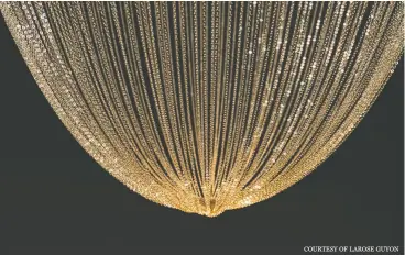  ?? COURTESY OF LAROSE GUYON ?? Larose Guyon’s Céleste fixture evokes the magic of sky lanterns.