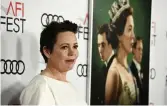  ?? Bild: Chris Pizzello ?? Olivia Colman gör rollen som Drottning Elizabeth II i tredje säsongen av tv-serien ”The Crown”.