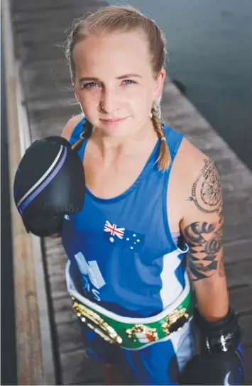  ?? Picture: PETER RISTEVSKI ?? BOXING ON: Kristy Harris is aiming for the next world championsh­ips.