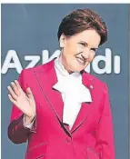  ?? FOTO: IMAGO ?? Meral Aksener von der IYI-Partei gehört zum Bündnis.