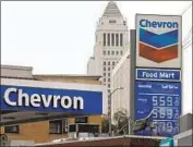  ?? Al Seib Los Angeles Times ?? CHEVRON said last week it would spend $10 billion through 2028 on projects that reduce climate pollution, a tripling of its low-carbon investment­s.