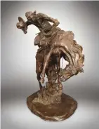  ??  ?? Charles M. Russell (1864-1926), A Bronc Twister. Bronze, 17½ in.
Estimate: $250/350,000