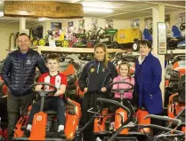  ??  ?? Husqvarna Centre New Ross, from left James, Michael, Kelly, Niamh and Ann O’Rourke.