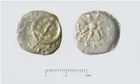  ?? (Michael Luddeni) ?? AN ANCIENT Hasmonean coin found in Shiloh that dates back to Alexander Jannnaeus and his successors.