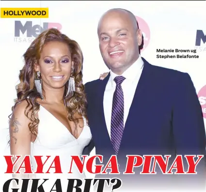  ??  ?? Melanie Brown ug Stephen Belafonte