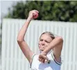  ?? Picture: SUPPLIED ?? SPINNING TO SUCCESS: Stirling High pupil Cayleigh Wanckel is making an impact with her cricketing skills and captains the school’s boys’ U15 team.