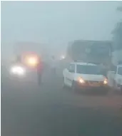  ?? — DC ?? Dense fog in areas around Outer Ring Road has resulted in a poor visibility for commuters.