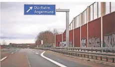  ?? FOTO: FFS ?? In Fahrtricht­ung Essen wird die Anschlusss­telle Duisburg-Rahm ab dem kommenden Montag, 8. Februar, gesperrt.
