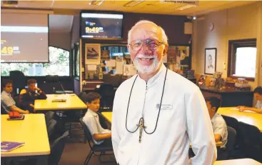  ??  ?? RETIRING: Brother Joachim Fabbro is retiring from teaching after 52 years at Catholic Colleges. He has taught at St Augustine's College for the past eight years.