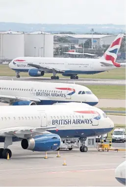  ?? Picture: PA. ?? British Airways has lost its bid for an interim injunction to prevent any strike action.