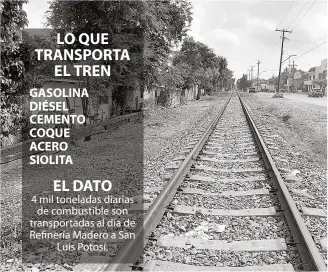  ??  ?? INVASORES HAN OCUPADO amplios tramos de los derechos de vía del ferrocarri­l.