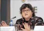 ?? PHOTO: SIMPHIWE MBOKAZI ?? The DA says Public Enterprise­s Minister Lynne Brown must stop bonuses being paid to failed bosses.